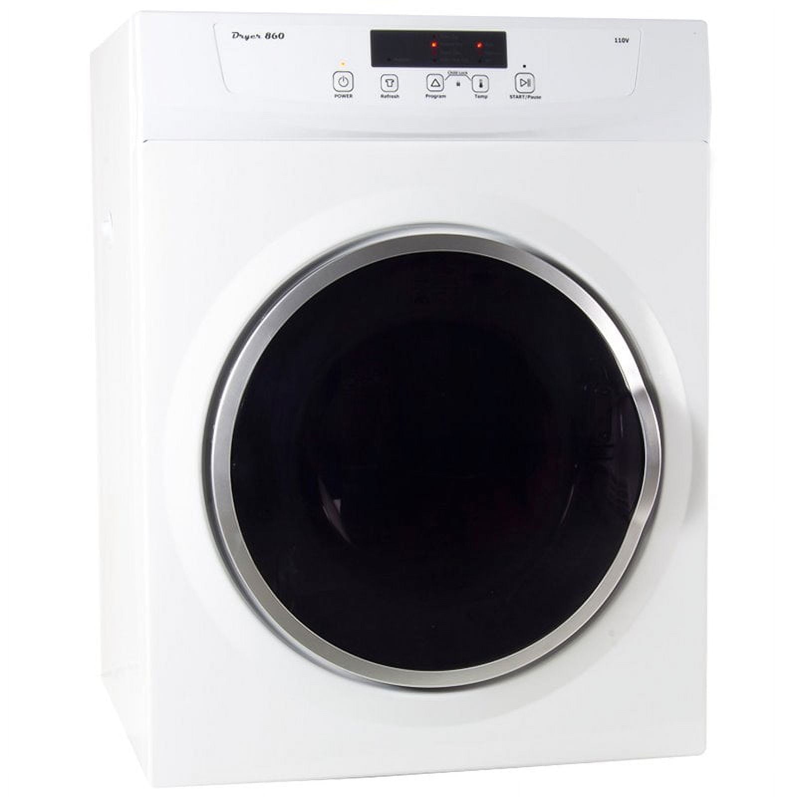 3.5 cu.ft. Compact Electric Standard Dryer with Refresh function. Sensor Dry. Wrinkle guard