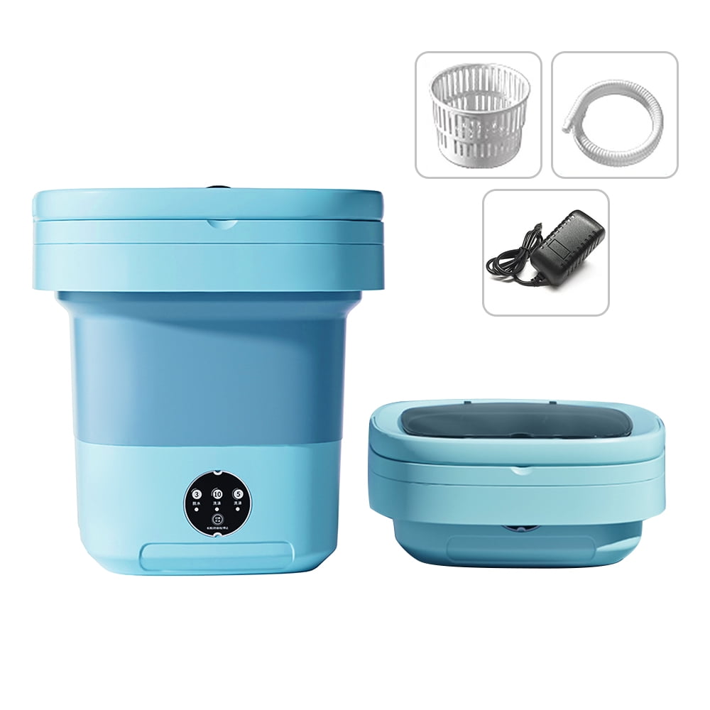Aibecy 8L Portable with Foldable Spin Dryer with Drain Basket Drain Hose for Travel Housing