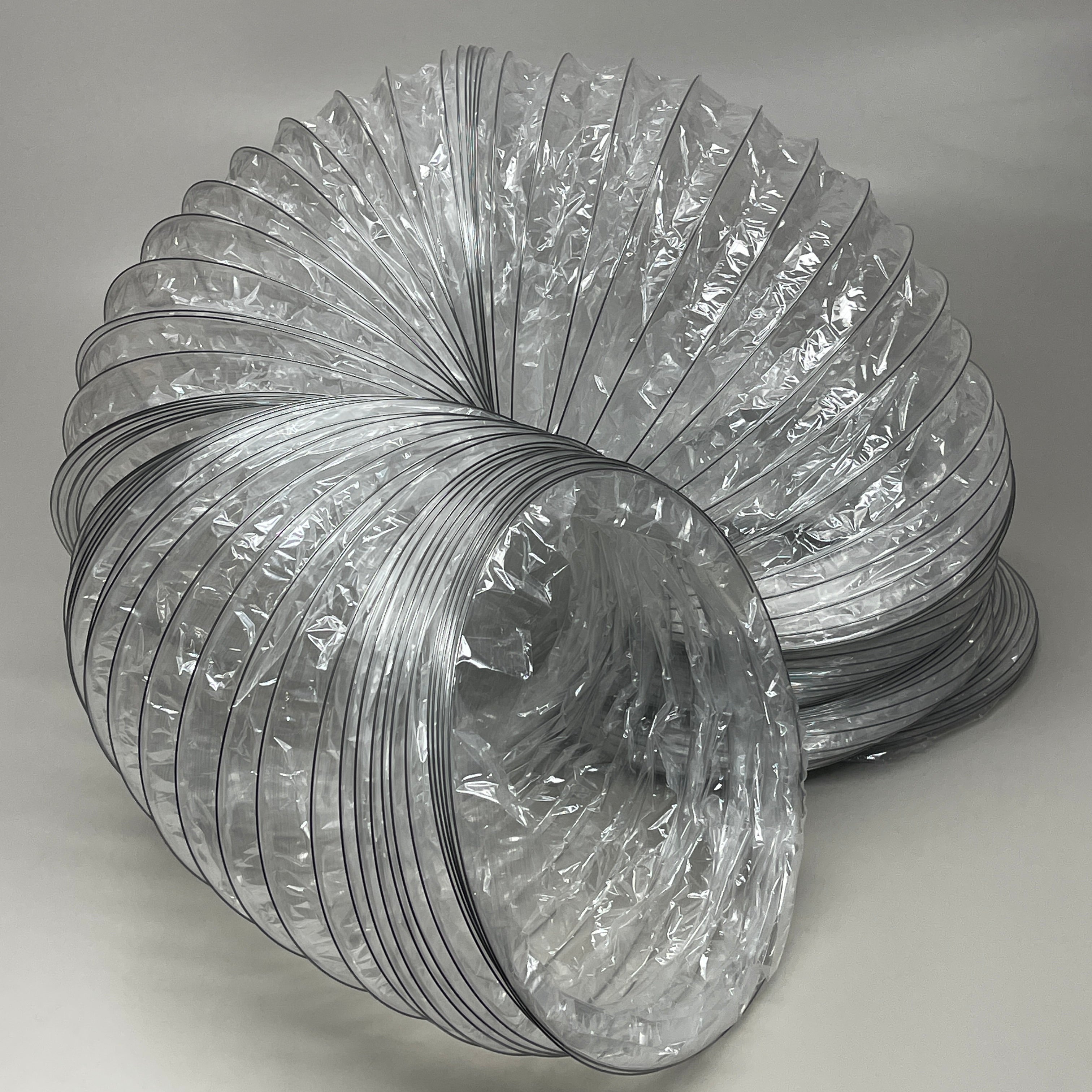 5-PACK! FLEX DUCT 10" x 25' Clear for HVAC C1025 (new)