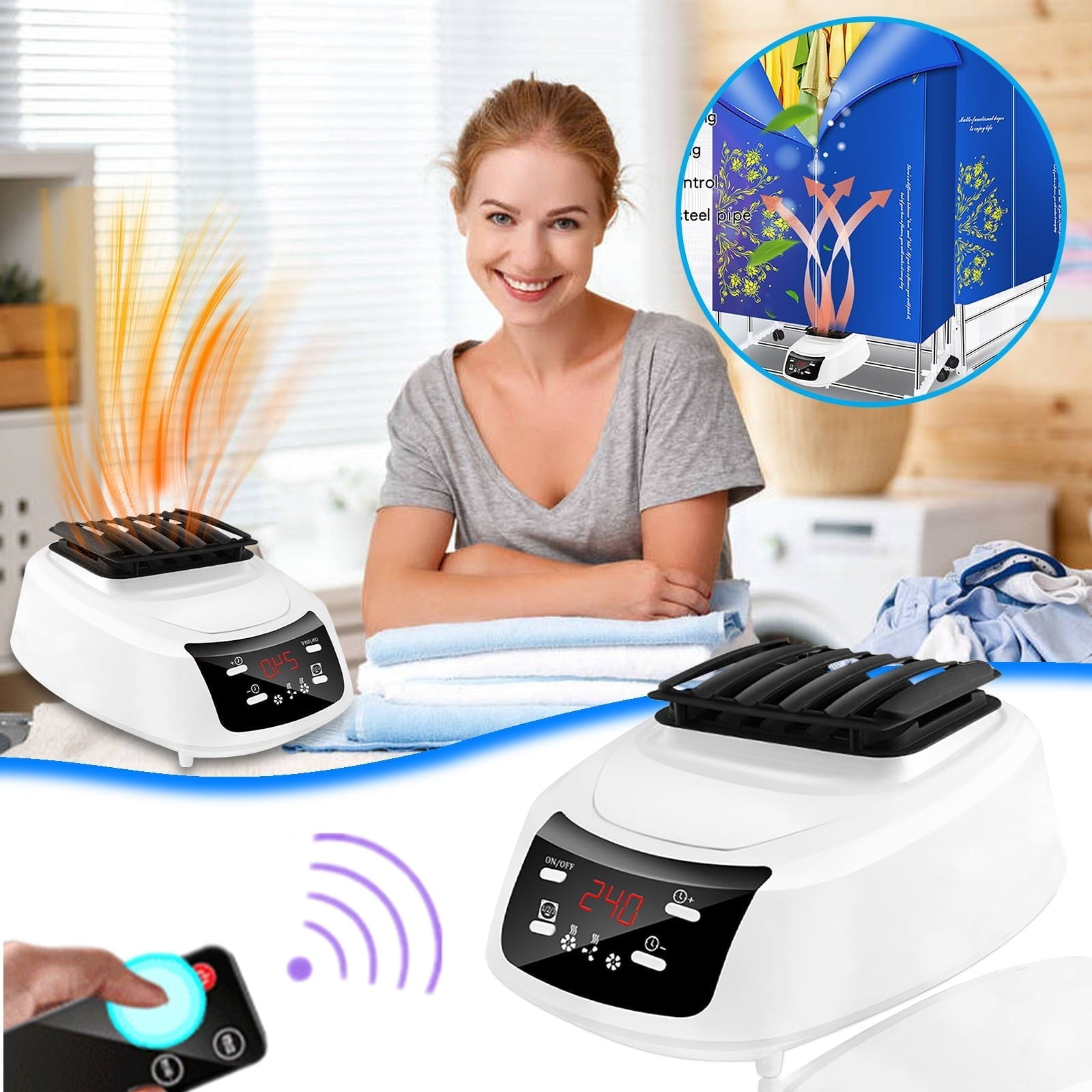 Augper Household Sterilizing Warm Clothes Dryer Clothes Negative Drying Machine