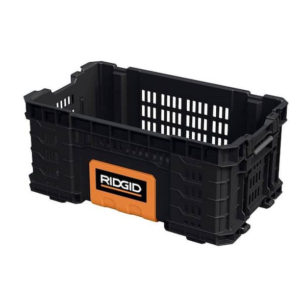 22" x 12" x 9.8" Stackable Box High Impact Open Top Tool Storage